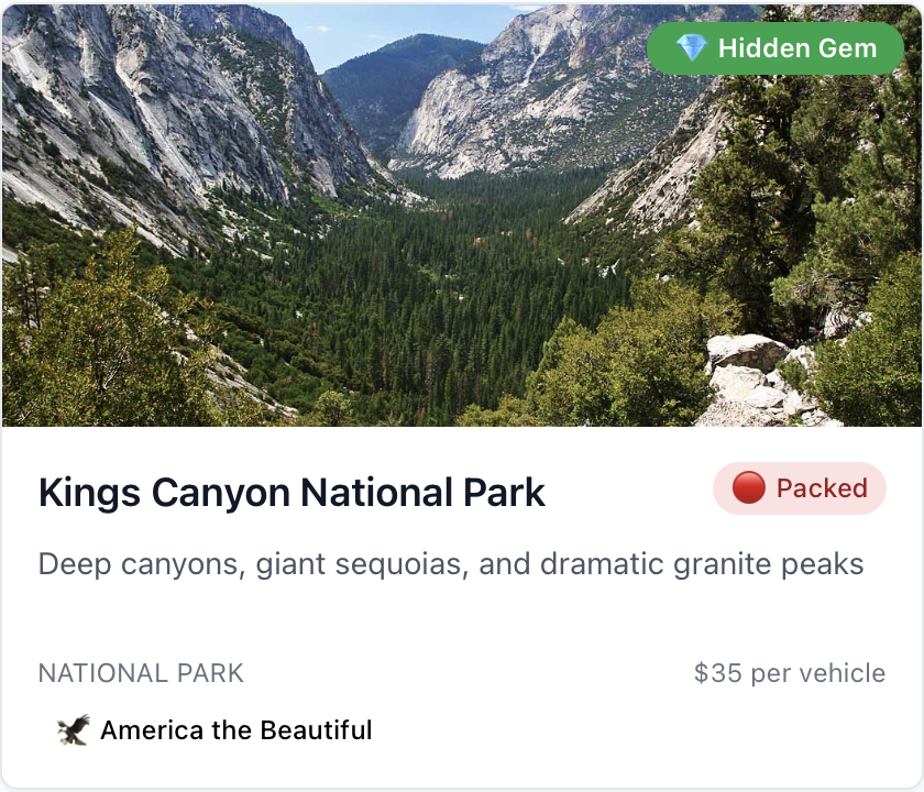 Park Finder screenshot